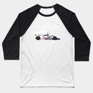 Ayrton Senna's Toleman 183 Illustration with signature Baseball T-Shirt